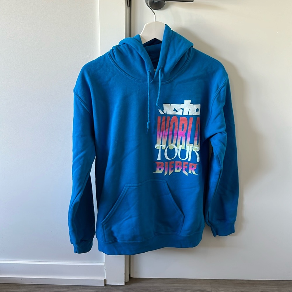 Justin Bieber Justice Tour Blue Hoodie